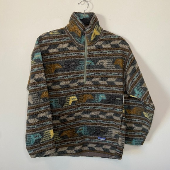 Patagonia Other - Patagonia Aztec Tribal Print 1/4 Zip Sweater Sz XS HTF Rare